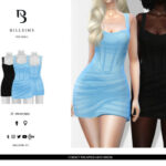 Corset Wrapped Mini Dress by Bill Sims at TSR