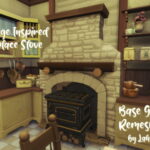 Cottage Inspired Fireplace Stove by Lahawana at Mod The Sims 4