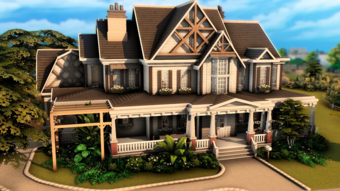 Country Familiar House by plumbobkingdom at Mod The Sims 4