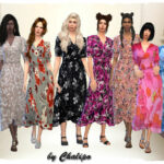 Country dress by Chalipo at All 4 Sims