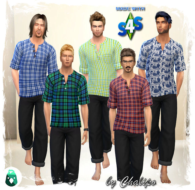 Country shirts by Chalipo at All 4 Sims