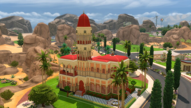 Court Marrakesh – Moroccan Styled Mansion by DominoPunkyHeart at Mod The Sims 4