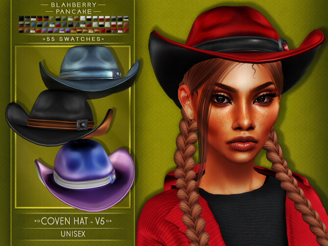 Coven Hat Set 5 versions at Blahberry Pancake