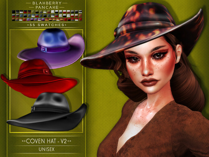 Coven Hat Set 5 versions at Blahberry Pancake