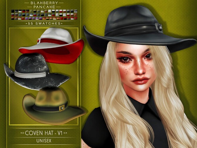 Coven Hat Set 5 versions at Blahberry Pancake