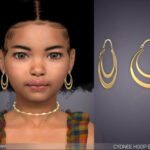 Cydnee Double Hoop Earrings For Kids by feyona at TSR