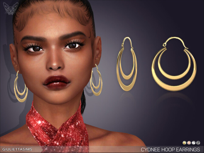 Cydnee Double Hoop Earrings by feyona at TSR