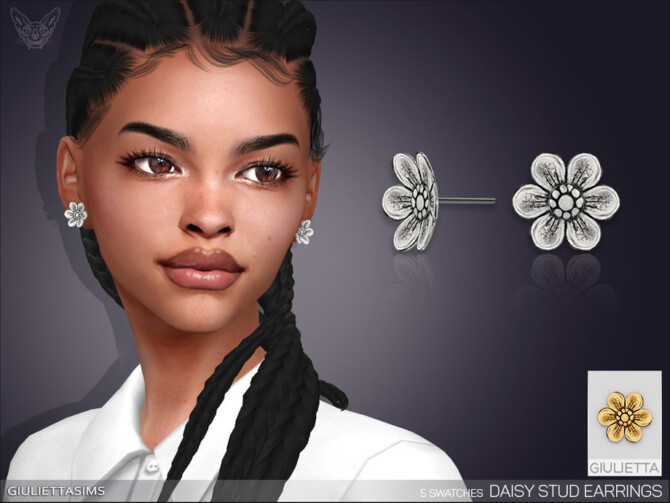 Daisy Stud Earrings by feyona at TSR