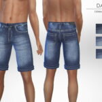 Dave Denim Shorts by Puresim at TSR