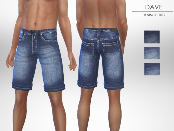 Dave Denim Shorts by Puresim at TSR