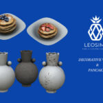 Decorative vases and pancakes at Leo Sims