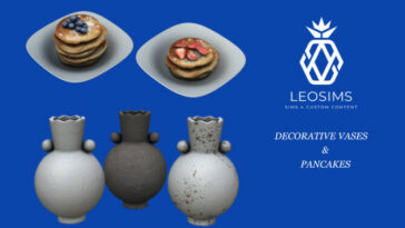 Decorative vases and pancakes at Leo Sims