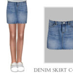 Denim Skirt C420 by turksimmer at TSR