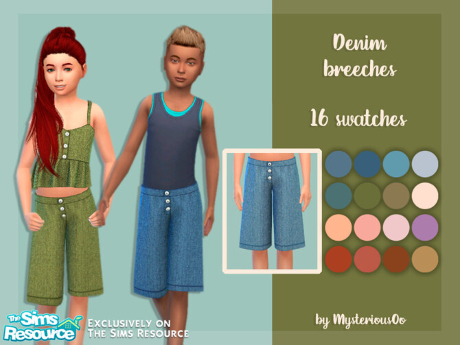 Denim breeches by MysteriousOo at TSR