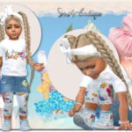 Designer Set for Toddler Girls TS4 Mermaid Pt I at Sims4-Boutique