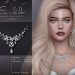 Diamond flower necklace by S-Club at TSR