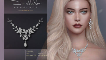 Diamond flower necklace by S-Club at TSR