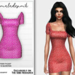 Ditsy Floral Dress MC227 by mermaladesimtr at TSR