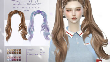 Double Ponytail hairstyle for girls JESSICA by S-Club at TSR