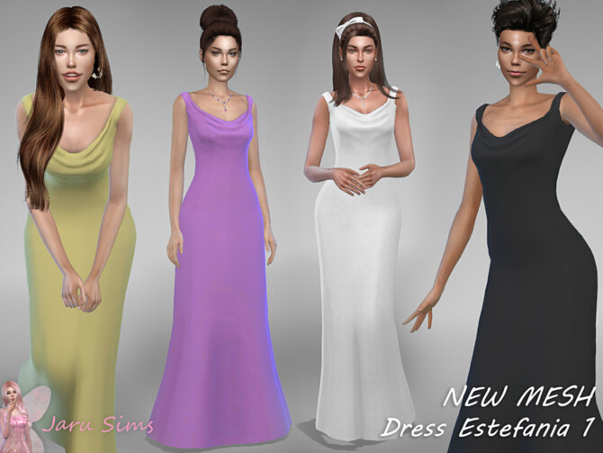 Dress Estefania 1 by Jaru Sims at TSR