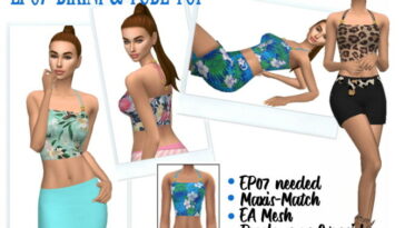 EP07 BIKINI & TUBE TOP at Sims4Sue