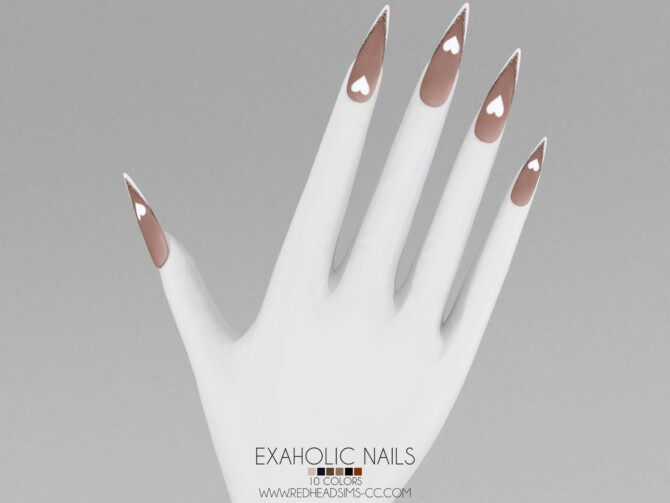 EXAHOLIC NAILS at REDHEADSIMS