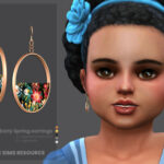 Early Spring earrings for toddlers by sugar owl at TSR