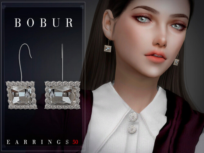 Earrings 50 by Bobur3 at TSR