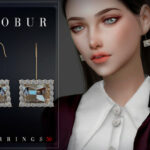 Earrings 50 by Bobur3 at TSR