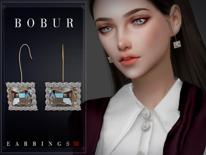 Earrings 50 by Bobur3 at TSR