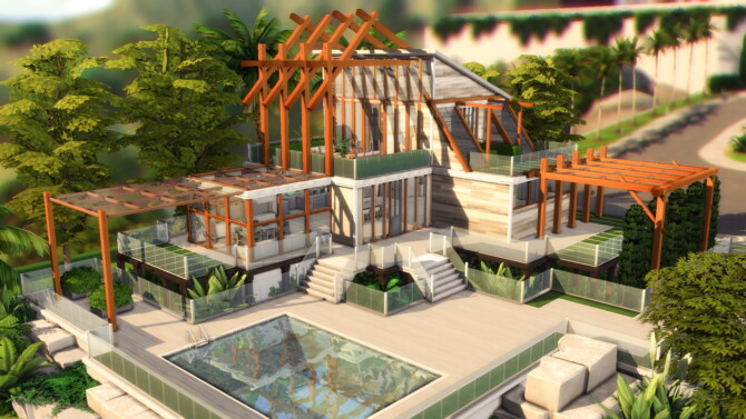 Eco House by plumbobkingdom at Mod The Sims 4