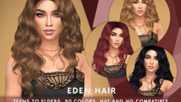 Eden Hair by SonyaSimsCC at TSR