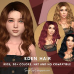 Eden Hair for Kids by SonyaSimsCC at TSR