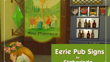 Eerie Pub Signs by Staberinde at Mod The Sims 4