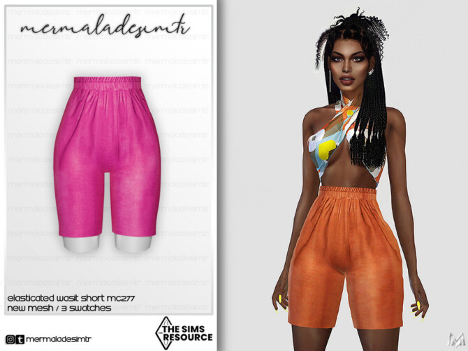 Elasticated Wasit Shorts MC277 by mermaladesimtr at TSR