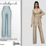 Elasticated Wasit Wide Leg Trousers MC275 by mermaladesimtr at TSR