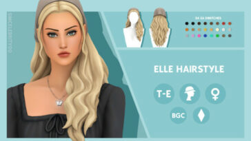 Elle Hairstyle by simcelebrity00 at TSR