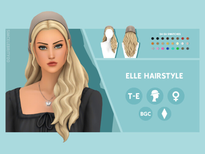 Elle Hairstyle by simcelebrity00 at TSR