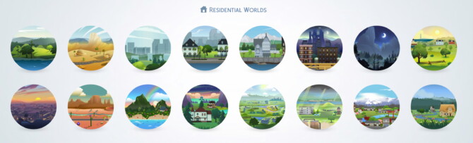 Empty Worlds with Custom Names by JavaJuno at Mod The Sims 4