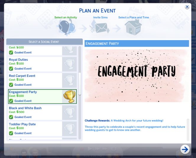 Engagement Event at Kiara’s Sims 4 Blog