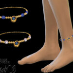 Evil eye beaded anklet by NataliS at TSR