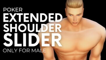 Extended Shoulder Slider by Poker at Mod The Sims 4