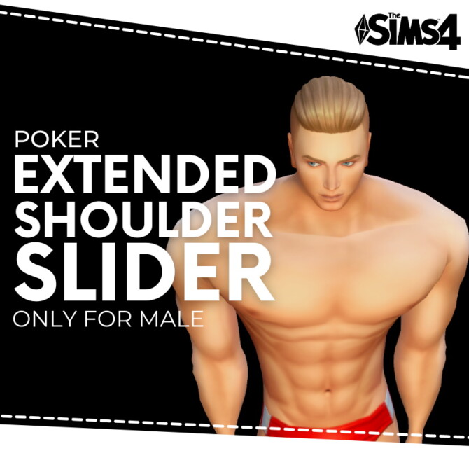 Extended Shoulder Slider by Poker at Mod The Sims 4