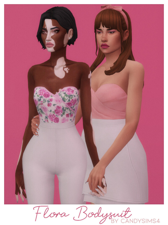 FLORA BODYSUIT at Candy Sims 4