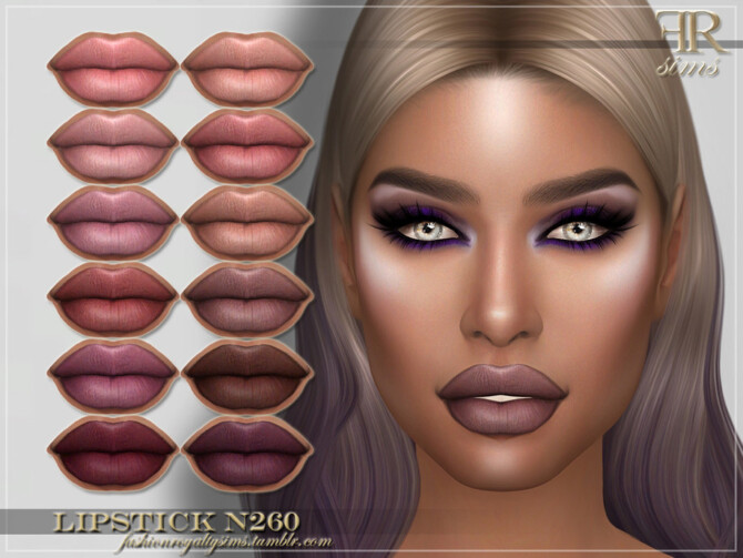 FRS Lipstick N260 by FashionRoyaltySims at TSR