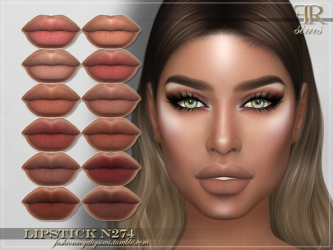 FRS Lipstick N274 by FashionRoyaltySims at TSR