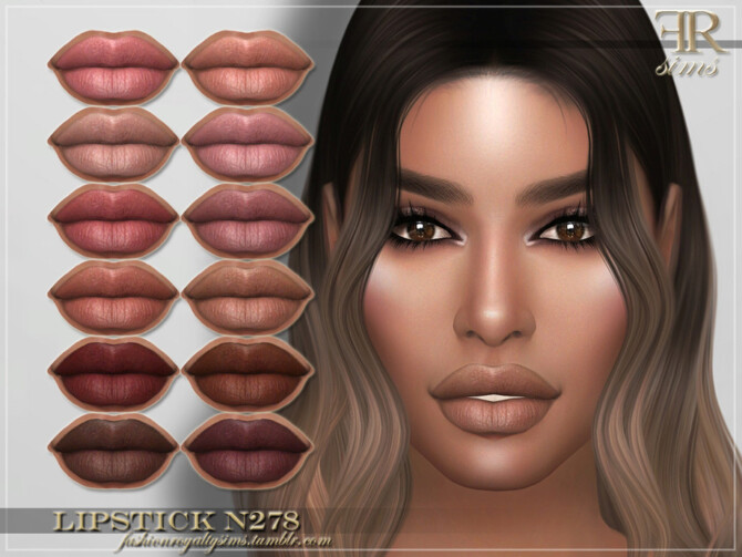 FRS Lipstick N278 by FashionRoyaltySims at TSR