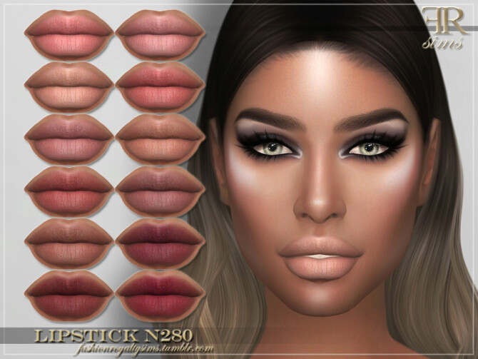 FRS Lipstick N280 by FashionRoyaltySims at TSR