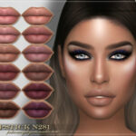 FRS Lipstick N281 by FashionRoyaltySims at TSR