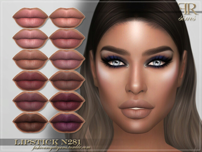 FRS Lipstick N281 by FashionRoyaltySims at TSR